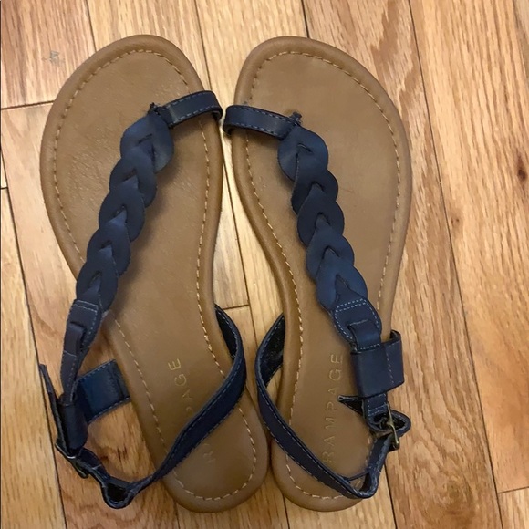 Rampage Shoes - Grey sandals- lightly worn! Size 7